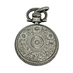 Retro Anhängeuhr Handaufzug Antiklook silber