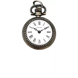 Retro Anhängeuhr Handaufzug Antiklook silber