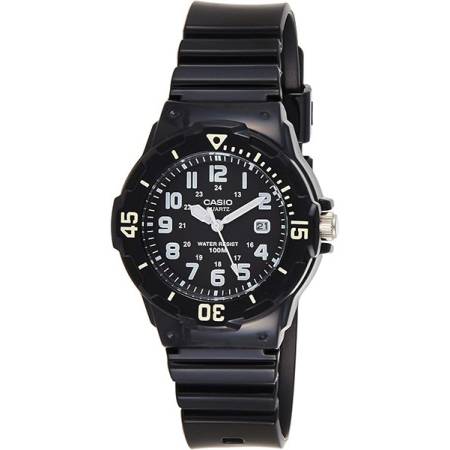 CASIO Analog Monster kleine Quartzuhr mit Datum schwarz
