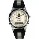NORTH EAGLES Pluton Digi-Analog NOS Quartzuhr weiss
