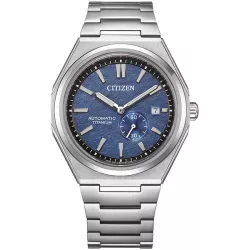 CITIZEN Zenshin Small Second Automatik Titanuhr blau