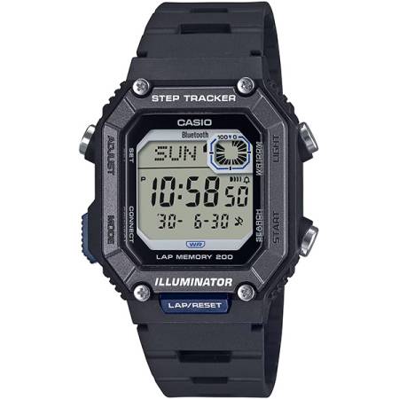 Casio Bluetooth Stepptracker Digitaluhr schwarz