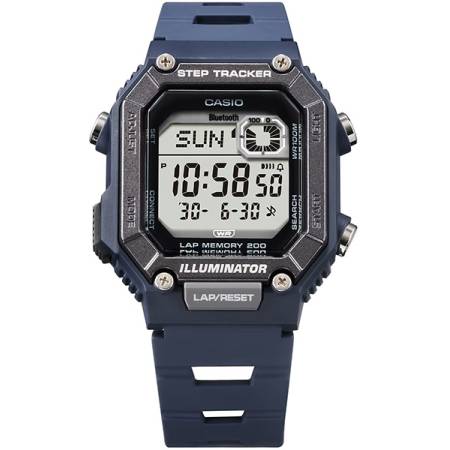 Casio Bluetooth Stepptracker Digitaluhr blau