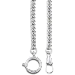 Taschenuhrkette Panzerkette chrom poliert