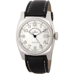 ZENO-WATCH BASEL Retro Carr Automatik Uhr silbergrau