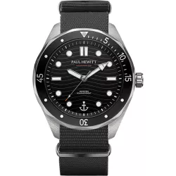 PAUL HEWITT Ocean Diver Solar Taucheruhr Recy-Stahl Nato schwarz