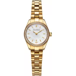PAUL HEWITT Damenuhr Petit Soleil round 25 Solar Recy-Stahl gold pearl