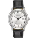 CITIZEN Klassik Eco-Drive Solaruhr Edelstahl Leder