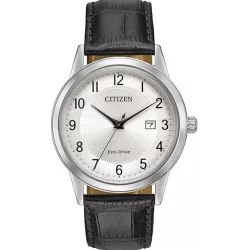 CITIZEN Klassik Eco-Drive Solaruhr Edelstahl Leder