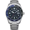CITIZEN Sport Eco-Drive Diver Solaruhr Stahl blau