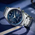 CITIZEN Global Weltzeit Eco Drive Solar Funkuhr Stahl blau