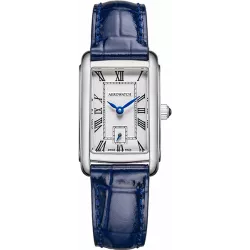 Aerowatch Damenuhr Intuition mini römische Zahlen Edelstahl blau