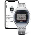 CASIO Vintage LCD Vintage Iconic Connect silber