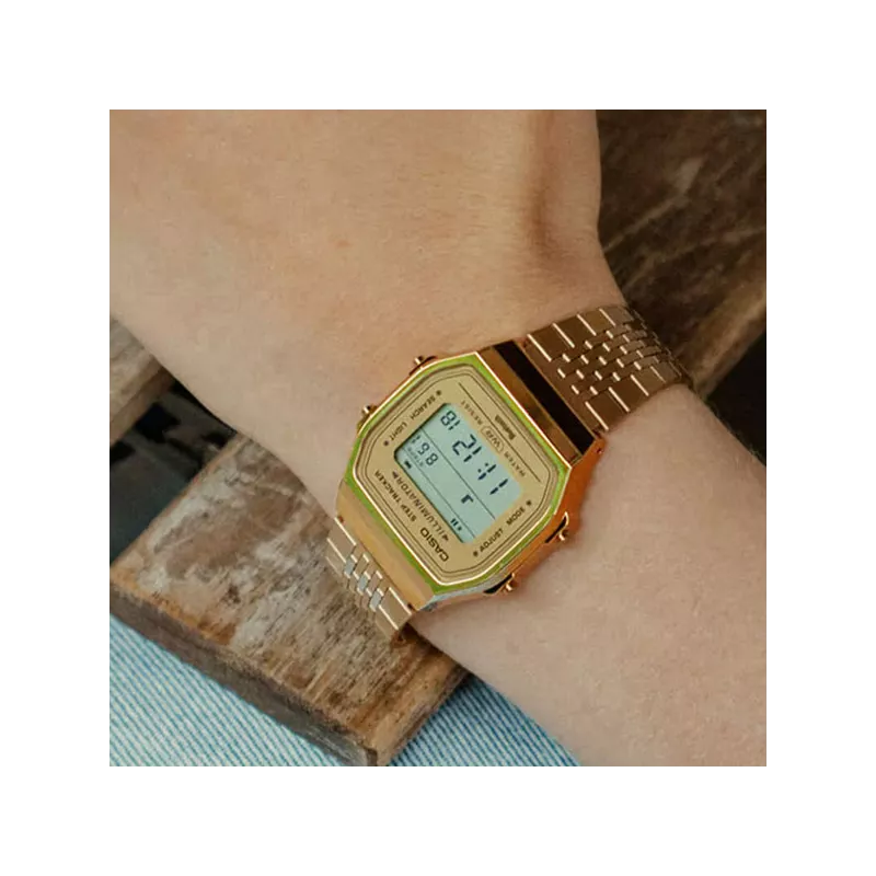 CASIO Vintage LCD Vintage Iconic Connect gold
