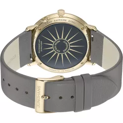 Junghans MAX BILL 34 Automatikuhr ros weiss Zahlen Leder grau