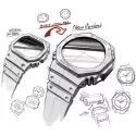 G-SHOCK Analog-Digitaluhr CasiOak Classic G-Steel dunkelblau