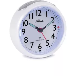 ATLANTA Lichtsensor Funkwecker Silent weiss