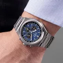CITIZEN Zenshin Solar Chronograph Titan blau