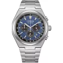 CITIZEN Zenshin Solar Chronograph Titan blau