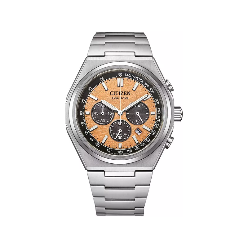 CITIZEN Zenshin Solar Chronograph Titan kupfer