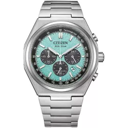 CITIZEN Zenshin Solar Chronograph Titan türkis