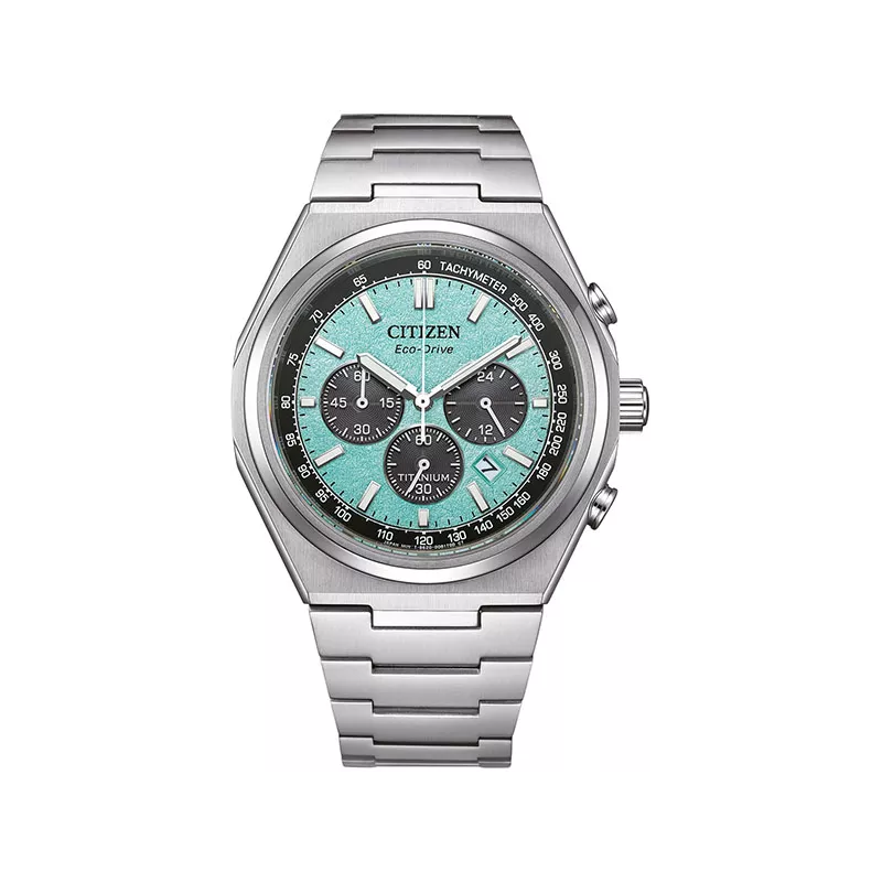 CITIZEN Zenshin Solar Chronograph Titan türkis