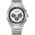 CITIZEN Zenshin Solar Chronograph Titan hellgrau