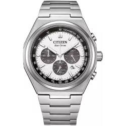 CITIZEN Zenshin Solar Chronograph Titan hellgrau