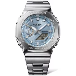 G-SHOCK Analog-Digitaluhr CasiOak Classic G-Steel hellblau