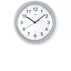 AMS Classic Time Funkwanduhr grau
