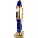 IMHOF Tischuhr Quartz Bogenuhr Lapislazuli Vollkalender Mondphase