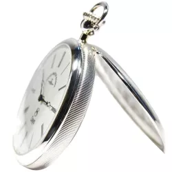 8 Tage Taschenuhr Handaufzug ZENO Sterling Silber römisch