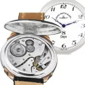 8 Tage Taschenuhr Handaufzug ZENO Sterling Silber Zahlen