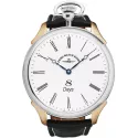 ZENO-WATCH BASEL Retro Nidor Silberuhr mit altem 8-Tage-Uhrwerk