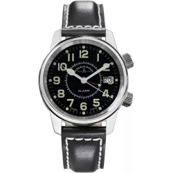 ZENO-WATCH BASEL Pilot Classic Fliegeruhr Automatik Wecker limitiert