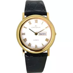 CATENA Oxford Tag und Datum Quartzuhr weiss