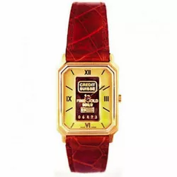 CATENA Lingot d'or Quartzuhr mit 1g Goldbarren champagne