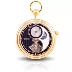 Automatik Taschenuhr Residence Yin Yang Sichtunruh Tag  Nacht gold