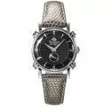 ROSEMONT Vintage Quartz Damenuhr Edelstahl schwarz grau