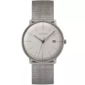 Junghans MAX BILL 38 Mega Solar Funkuhr Titan hellgrau Index Mesh