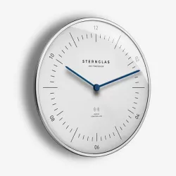 STERNGLAS Naos 30 Funk-Wanduhr weiss
