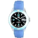 FHB Fun Watch Opaque Quartz Uhr mit Silikonband blau