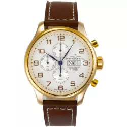 ZENO-WATCH BASEL Retro Oversized XL Chronograph vergoldet