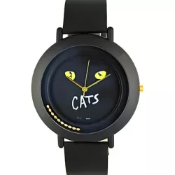 CATS. NOS black XXL Quartzuhr schwarz