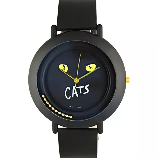 CATS. NOS black XXL Quartzuhr schwarz