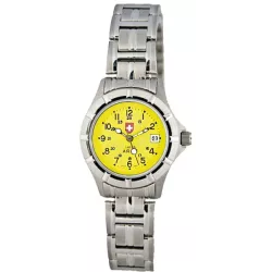 SWISS ARMY Team Quartzuhr klein gelb