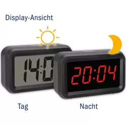 TFA LCD Funk Wecker / Tischuhr LCD oder LED