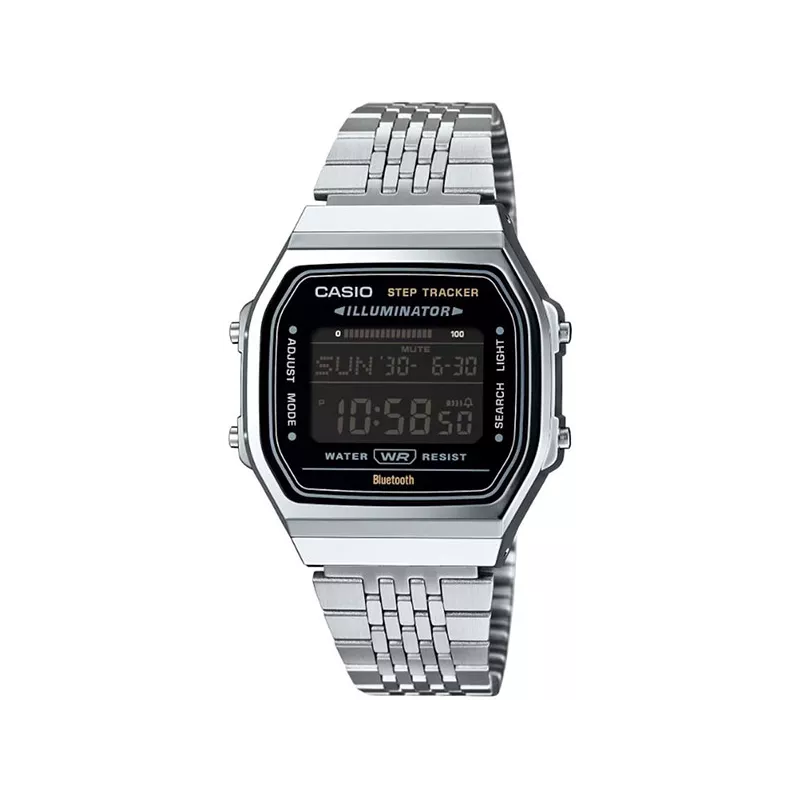 CASIO Vintage LCD Vintage Iconic Connect schwarz