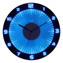 TFA Lumoclock Funk Wanduhr mit Beleuchtung grau