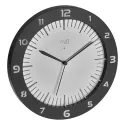 TFA Lumoclock Funk Wanduhr mit Beleuchtung grau